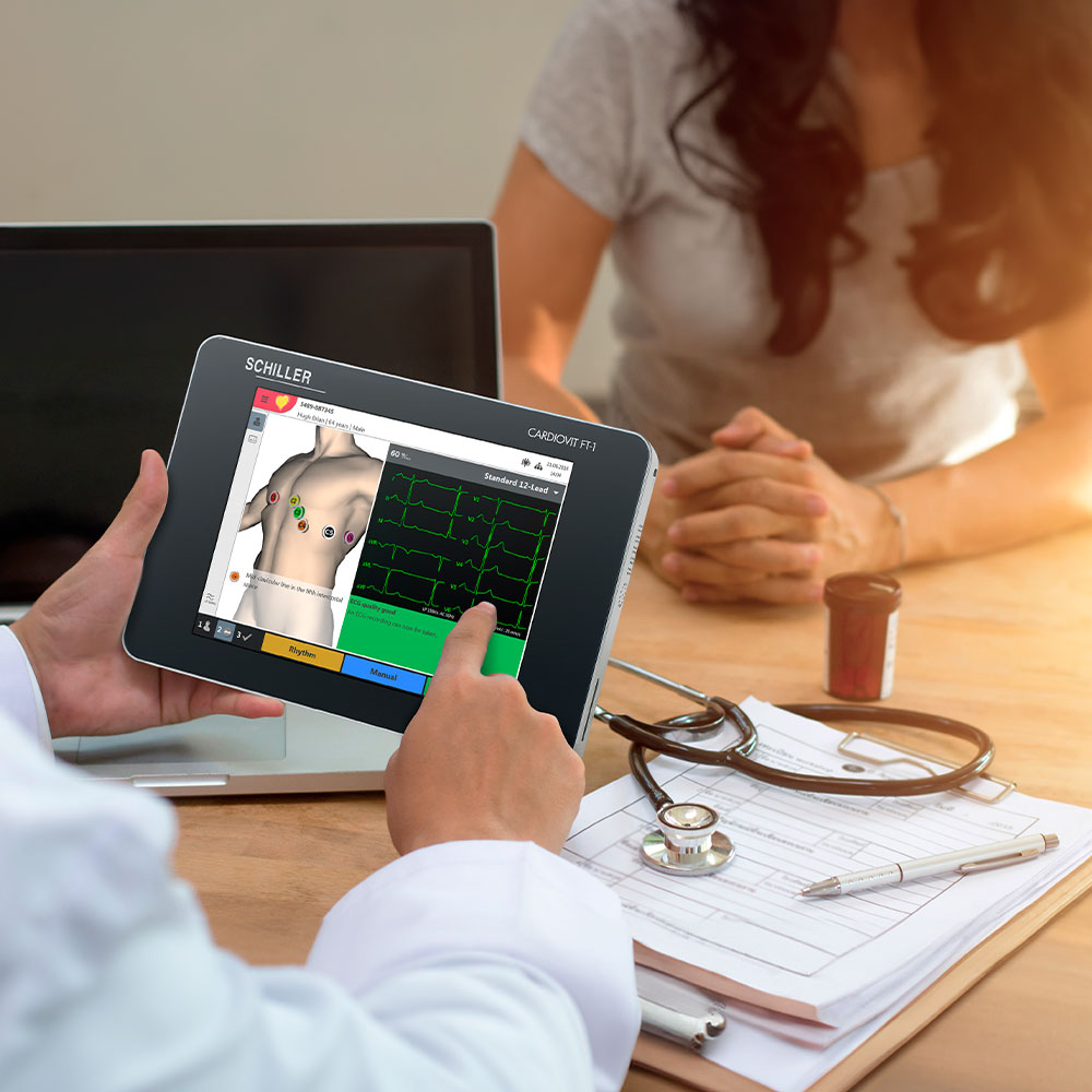 ECG portable Cardiovit FT1 Schiller.