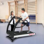 Caminadora TMX-428 para pruebas de esfuerzo, segura y cómoda para pacientes adultos y pediátricos, con capacidad de hasta 227 kg