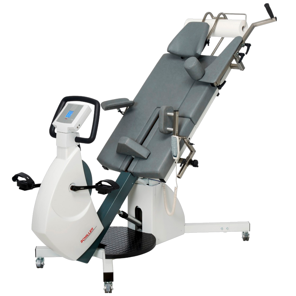 El Ergómetro ERG 911 LS Easy/Smart es compatible con todos los dispositivos ECG ejercicio de SCHILLER. También es compatible con la mayoría de las pruebas de estrés cardíaco del mercado.