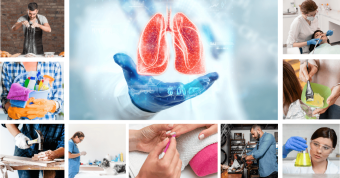 Médico evaluando la salud pulmonar junto a profesiones con riesgo de enfermedades pulmonares ocupacionales